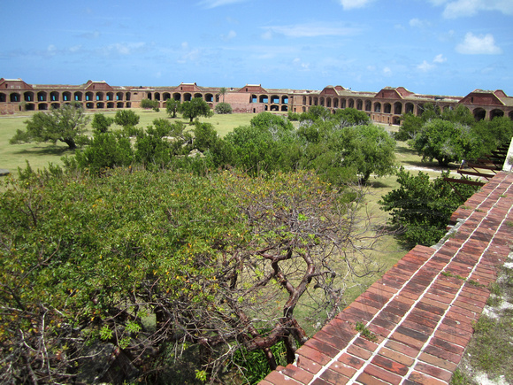 The inner courtyard of Fort Jefferson