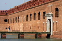 the impressive Fort Jefferson with its moat!